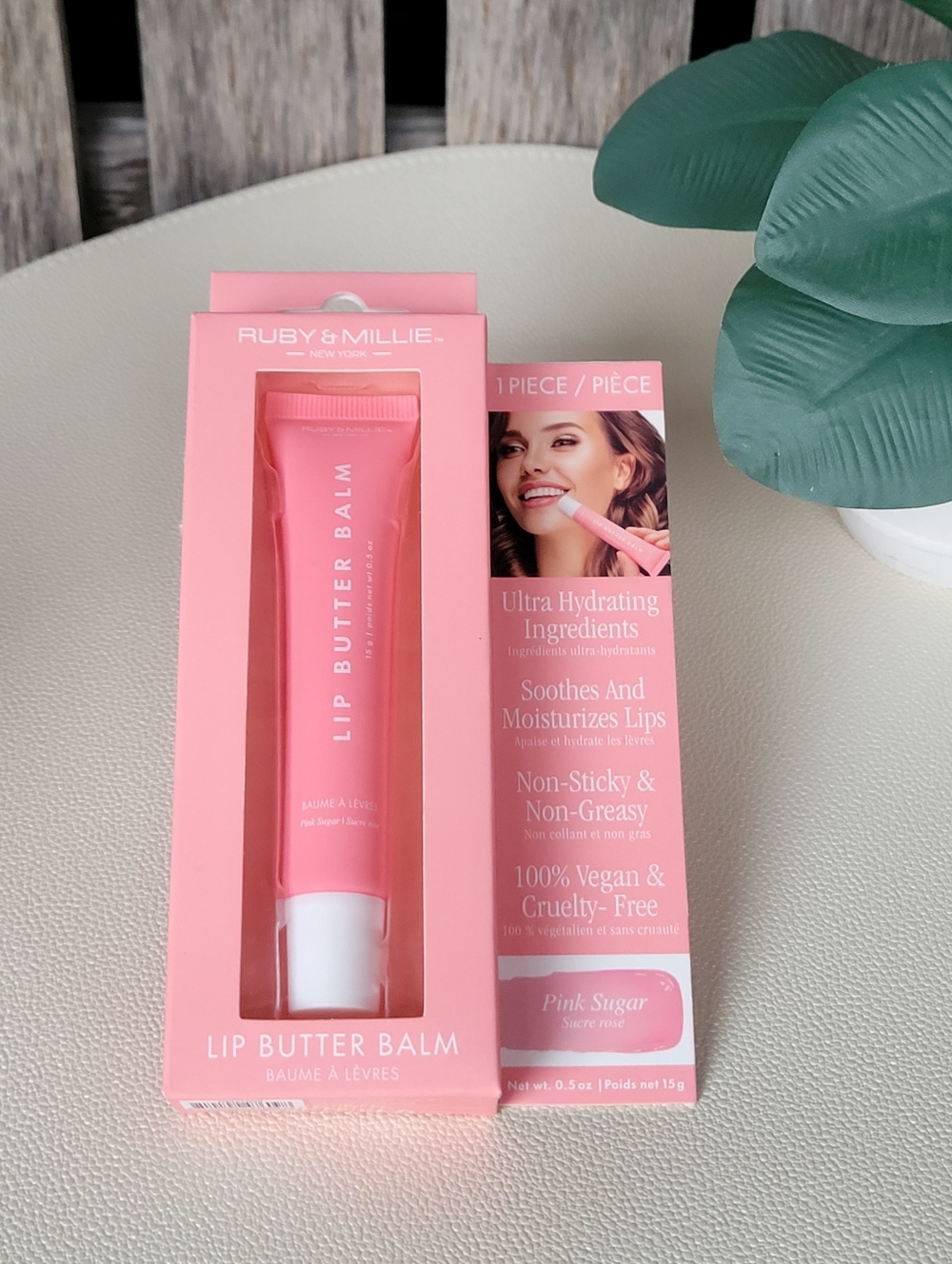 Ruby & Millie Pink Sugar Lip Butter Balm